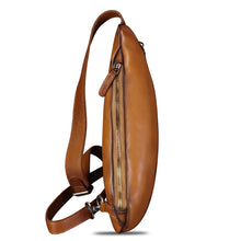 Load image into Gallery viewer, Genuine Leather Silng Bag for Women and Men Vintage Leather Sling Backpack Shoulder Crossbody Bag Chest Purses