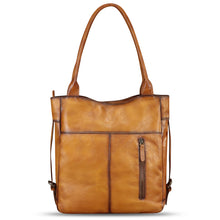 Load image into Gallery viewer, Genuine Leather Shoulder Bag for Women Hand Painted Leather Handbag Handmade Purse Work Tote Bag Casual Purse