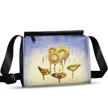 Load image into Gallery viewer, Genuine Leather Crossbody Bag for Women Hand Painted Leather Handmade Crossbody Satchel Handbag Hand Drawn Purse