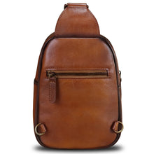 Load image into Gallery viewer, Genuine Leather Small Sling Bag for Women and Men Crossbody Bag Chest Bag Sling Backpack Purses for Hiking Sports Travel