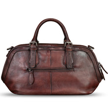 Load image into Gallery viewer, Genuine Leather Satchel for Women Hand Painted Leather Handbag Top Handle Bags Handmade Crossbody Purse Tote Bag