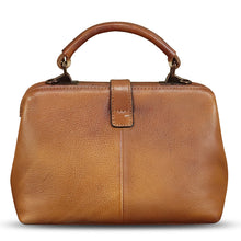 Load image into Gallery viewer, Genuine Leather Handbag Satchel for Women Hand Painted Leather Handmade Pouch Casual Shoulder Purse Bag