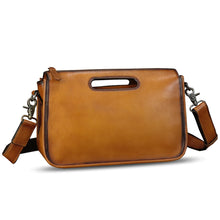 Load image into Gallery viewer, Genuine Leather Purses and Messenger Bag for Men Vintage Leather Briefcase Handbags Satchel Bags Shoulder Bag with Strap