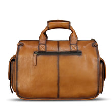 Load image into Gallery viewer, Genuine Leather Messenger Bag and Briefcase Purse for Men Real Leather Shoulder Bag Top Handle Satchel Purse for Laptop Strap