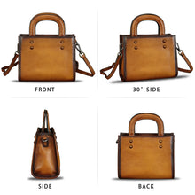 Load image into Gallery viewer, Genuine Leather Small Purse and Handbag Women Vintage Shoulder Bag Crossbody Bag