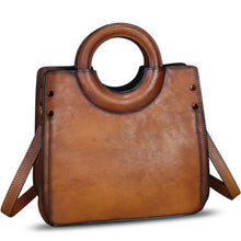 Load image into Gallery viewer, Genuine Leather Handbags for Women Vintage Real Leather Fashion Messenger Bag Shoulder Bag Crossbody Bag Satchel Purse