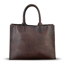 Load image into Gallery viewer, Genuine Leather Handbag for Women Hand Painted Leather Top Handle Bag Handmade Crossbody Purse Work Tote