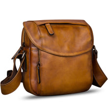 Load image into Gallery viewer, IVTG Genuine Leather Messenger Bag for Men Crossbody Shoulder Bag Satchel Casual Sling Daypack Work Business Daily Purse