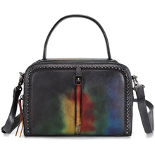 Load image into Gallery viewer, Genuine Leather Small Satchel Purses and Handbags Shoulder Bag for Women Vintage Real Leather Crossbody Purse with Strap