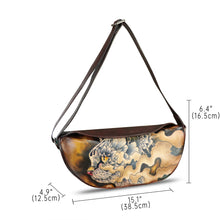 Load image into Gallery viewer, Genuine Leather Crossbody Bag Hand Painted Sling Backpack Retro Handmade Shoulder Daypack Purse Satchel