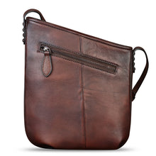 Load image into Gallery viewer, Genuine Leather Crossbody Bag for Women Hand Painted Leather Handmade Crossbody Satchel Purse Handbag
