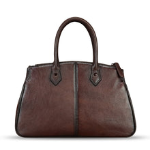 Load image into Gallery viewer, Genuine Leather Satchel for Women Hand Painted Leather Handbag Top Handle Bags Handmade Crossbody Purse Work Tote