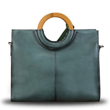 Load image into Gallery viewer, Genuine Leather Handbag Purse for Women Hand Painted Pattern Handbag Handmade Crossbody Work Tote Shoulder Bag