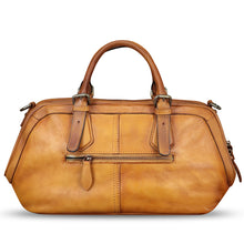 Load image into Gallery viewer, Genuine Leather Satchel for Women Hand Painted Leather Handbag Top Handle Bags Handmade Crossbody Purse Tote Bag