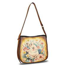 Load image into Gallery viewer, Genuine Leather Shoulder Bag for Women Hand Painted Handbag Handmade Purse Crossbody Sling Purse Casual Daypack