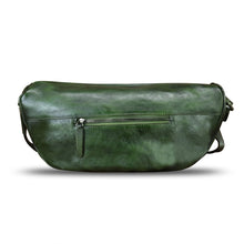 Load image into Gallery viewer, Genuine Leather Crossbody Bag Hand Painted Sling Backpack Retro Handmade Shoulder Daypack Purse Satchel