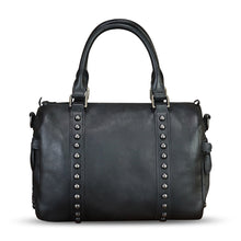 Load image into Gallery viewer, Genuine Leather Satchel for Women Hand Painted Leather Handbag Top Handle Bags Handmade Purse Crossbody Tote Bag