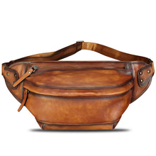 Load image into Gallery viewer, Genuine Leather Fanny Packs for Men and Women Hip Waist Bag Real Leather Fanny Bag Sling Bag Crossbody Chest Purses