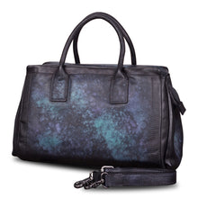 Load image into Gallery viewer, Genuine Leather Top Handle Handbag Satchel for Women Handmade Vintage Handbags Purse Retro Cowhide Crossbody Hobo Bag Purse