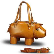 Load image into Gallery viewer, Genuine Leather Purse and Handbag for Women Pig Shape Crossbody Shoulder Bag