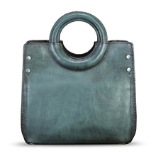 Load image into Gallery viewer, Genuine Leather Tote Bag for Women Hand Painted Leather Shoulder Handbag Handmade Purse Crossbody Work Tote Casual Purse