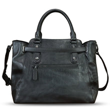 Load image into Gallery viewer, Genuine Leather Handbag Satchel for Women Hand Painted Handmade Crossbody Work Tote Bag Casual Shoulder Purses