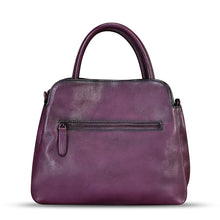 Load image into Gallery viewer, Genuine Leather Handbag for Women Hand Painted Leather Top Handle Satchel Handmade Crossbody Purse