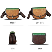 Load image into Gallery viewer, Genuine Leather Crossbody Bag for Women Retro Leather Pouch Vintage Handbag Purse Ladies Satchel