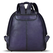 Load image into Gallery viewer, Genuine Leather Backpack for Women Vintage Womens Real Leather Rucksack Fashion Daypack Shoulder Knapsack Purse