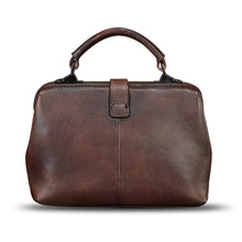 Load image into Gallery viewer, Genuine Leather Handbag Satchel for Women Hand Painted Leather Handmade Pouch Casual Shoulder Purse Bag