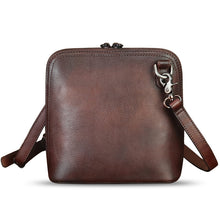 Load image into Gallery viewer, Genuine Leather Crossbody Bag for Women Hand Painted Leather Handmade Crossbody Satchel Purse Pouch
