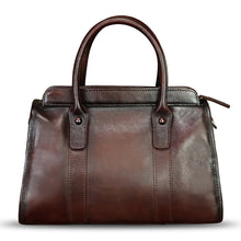 Load image into Gallery viewer, Genuine Leather Satchel for Women Hand Painted Handbag Purse Top Handle Bags Handmade Purse Crossbody Tote Bag