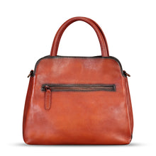 Load image into Gallery viewer, Genuine Leather Handbag for Women Hand Painted Leather Top Handle Satchel Handmade Crossbody Purse
