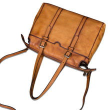 Load image into Gallery viewer, Genuine Leather Shoulder Bag Tote Bag for Women Vintage Real Leather Purses and Handbags Crossbody Satchel Bag with Strap