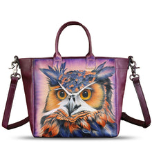 Load image into Gallery viewer, Hand painted Genuine Leather Purse and Handbag for Women Tote Bag Shoulder Bag