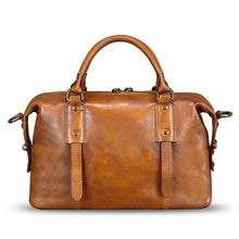 Load image into Gallery viewer, Genuine Leather Handbag for Women Top Handle Satchel Handmade Vintage Crossbody Handbags Retro Leather Purse