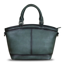 Load image into Gallery viewer, Genuine Leather Handbag Purse for Women Hand Painted Shoulder Handbag Handmade Purse Crossbody Work Tote Casual Bag