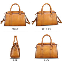Load image into Gallery viewer, Genuine Leather Purses and Handbags for Women Vintage Handmade Leather Top Handle Purses Satchel Shoulder Bag with Strap