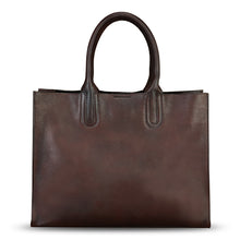 Load image into Gallery viewer, Genuine Leather Handbag for Women Hand Painted Leather Top Handle Bag Handmade Crossbody Purse Work Tote