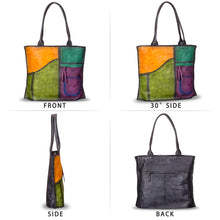 Load image into Gallery viewer, Genuine Leather Shoulder Bag Tote Bag for Women Vintage Real Leather Purses and Handbags Top Handle Satchel Bag