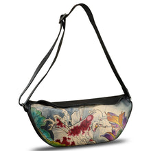 Load image into Gallery viewer, Genuine Leather Crossbody Bag Hand Painted Sling Backpack Retro Handmade Shoulder Daypack Purse Satchel