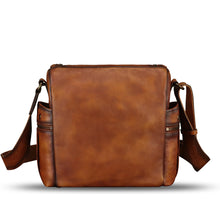 Load image into Gallery viewer, Genuine Leather Purse and Messenger Bag for Men Leather Shoulder Bag Crossbody Bag Satchel Purse Briefcase with Strap
