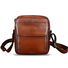 Load image into Gallery viewer, IVTG Genuine Leather Messenger Bag for Men Crossbody Shoulder Bag Satchel Casual Sling Daypack Work Business Daily Purses
