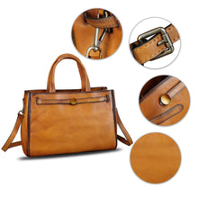 Load image into Gallery viewer, Genuine Leather Handbags for Women Vintage Real Leather Messenger Bag Shoulder Bag Crossbody Bag Satchel Purse
