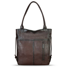 Load image into Gallery viewer, Genuine Leather Shoulder Bag for Women Hand Painted Leather Handbag Handmade Purse Work Tote Bag Casual Purse