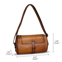 Load image into Gallery viewer, Genuine Leather Crossbody Bag Vintage Handmade Shoulder Purse Retro Satchel Travel Daypack Sling Bag