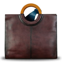 Load image into Gallery viewer, Genuine Leather Handbag Purse for Women Hand Painted Pattern Handbag Handmade Crossbody Work Tote Shoulder Bag