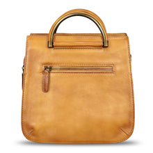 Load image into Gallery viewer, Genuine Leather Satchel for Women Hand Painted Leather Handbag Top Handle Bags Handmade Purse Crossbody Bag Purse