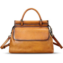 Load image into Gallery viewer, Genuine Leather Handbag for Women Retro Leather Crossbody Bag Pouch Vintage Handbag Purse Ladies Satchel