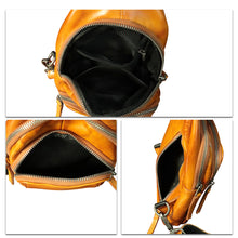 Load image into Gallery viewer, Genuine Leather Sling Bag for Women and Men Vintage Handmade Leather Sling Backpack Shoulder Crossbody Bag Chest Purse